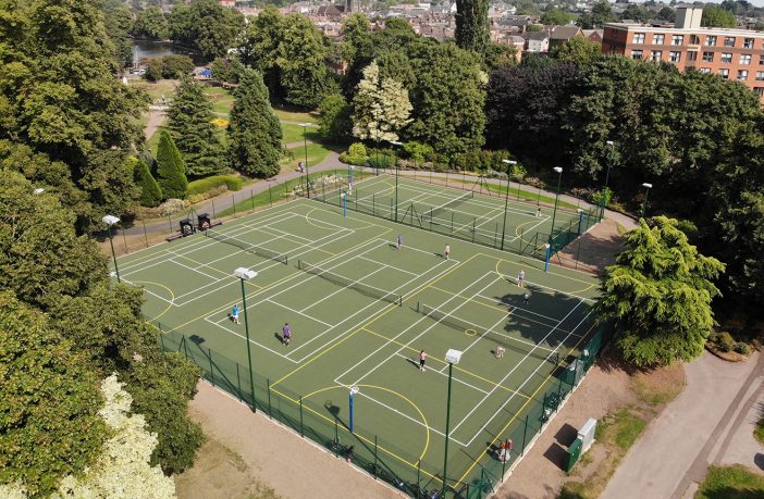 Beacon Park's tennis courts.
