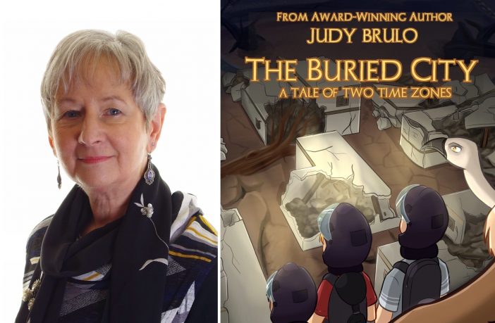 Judy Brulo and her new book.