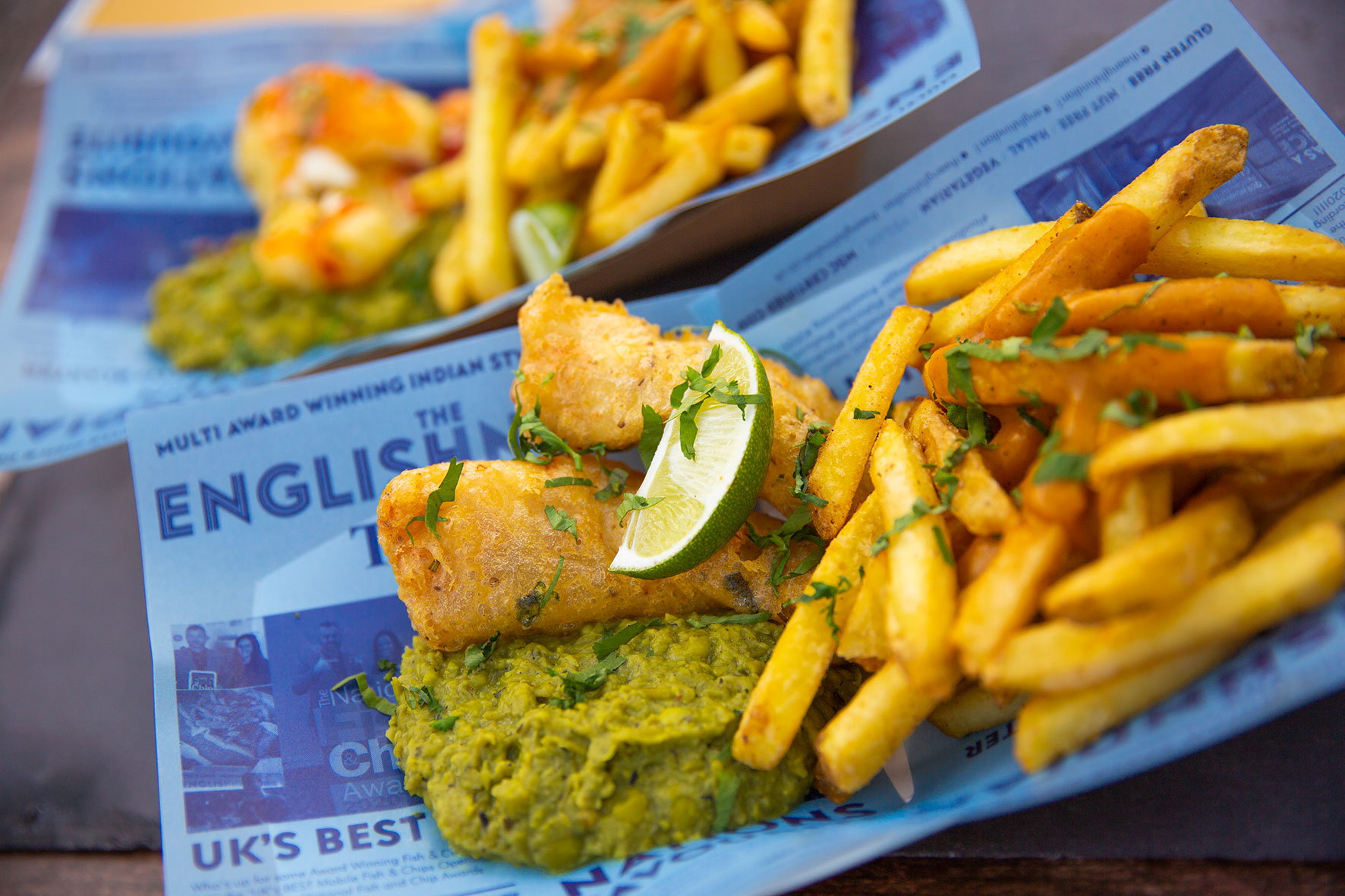 English Indian fish and chips