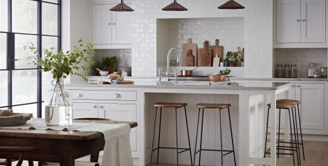 White kitchen interiors